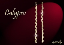 Calypso - náušnice zlacené